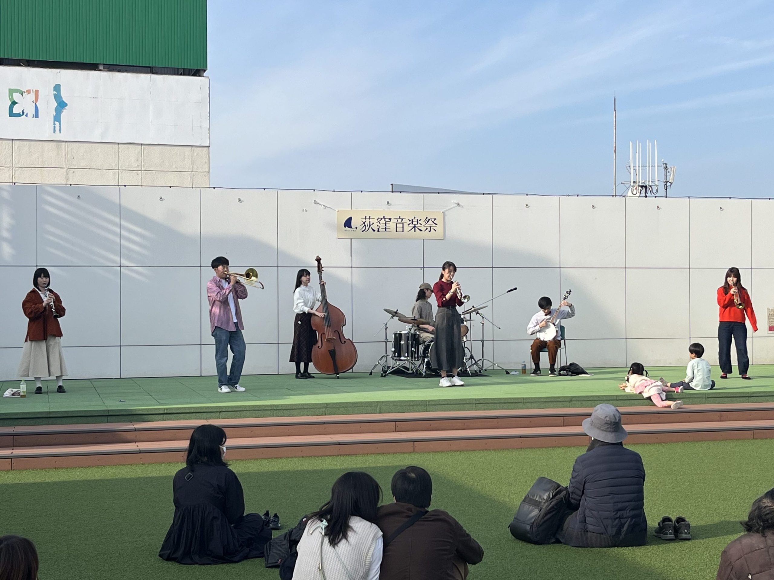 251108「天空からの響き」@荻窪タウンセブン屋上（屋外ステージ）